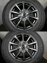 雪道安心 2021年製 スタッドレス ダンロップ WM03 185/65R15 15×5.5J +50 PCD100/4H フリード GB3 GB4 室内倉庫保管品 手渡しOK 迅速発送_画像3