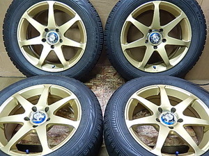 W　条件付き本州送無・205/60R/16・VERSUS・ベルサス・社外アルミ付き・BS・VRX　205/60R/16・4本SET中古品！！！