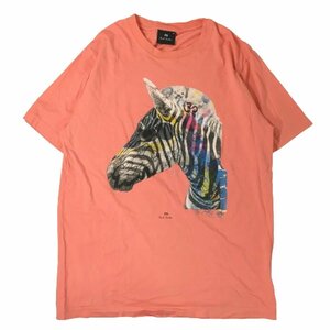 【中古】PS Paul Smith ポールスミス Tシャツ 半袖 朱色 M 【A0】