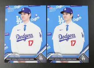 大谷翔平　MLB Topps now ドジャース入団会見