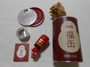 無印良品 福缶 2018 手作り 日本の縁起物 赤べこ 郷土玩具 MUJI 干支 民芸品 当時物