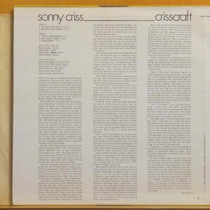 ●良ジャケ美盤!ダブル洗浄済!★Sonny Criss(ソニー クリス)『Crisscraft』 USオリジLP #61487の画像2