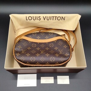 数回使用 LOUIS VUITTON ルイヴィトン ショルダーバッグ ブロワ モノグラム 斜め掛け レディース 茶 保存袋付き