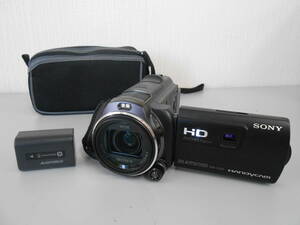 戸高∞8　SONY ハンディカム HDR-PJ630V ブラック 2013年製 通電/動作確認 中古現状 互換バッテリー デジタルビデオカメラ 録画 ソニー 