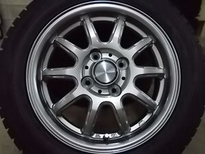 未使用品 ４本セット　22年製 WM02 155/65R14　VEMOTION 4.5J +45 100　タント等軽自動車