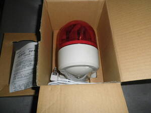 壁面取付け小型回転灯 WHBー100A-R 赤色　未使用　取説付