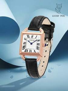腕時計 レディース クォーツ ガンディアン レディース時計 ビジネスカジュアル ベルト 青銅製 正方形クオーツ デイリー