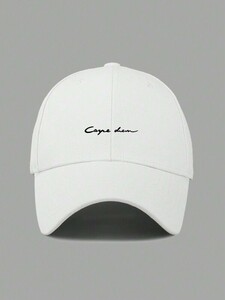 メンズ アクセサリー 帽子 ベースボールキャップ レタープリント カジュアル調節可能な男性用帽子