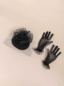 レディース アクセサリー 手袋 帽子のデコレーション ヘアクリップ & レース 手袋