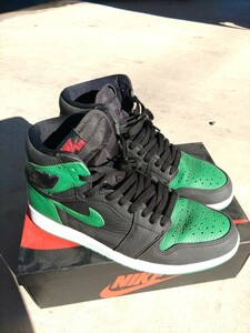 Nike Air Jordan 1 Retro High OG Black/Pine Green ナイキ エアジョーダン1 レトロ ハイ OG ブラック/パイングリーン　27.5cm