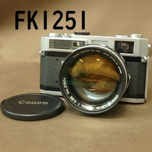 FK-1251◆CANON　MODEL 7 50mm 1:0.95 レンズ/シャッターok