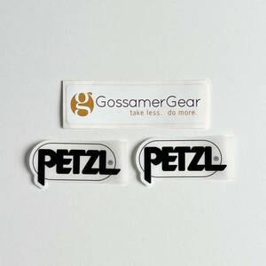 【送料込 美品】 ゴッサマーギア Gossamer Gear ペツル PETZL ステッカー 3枚セット