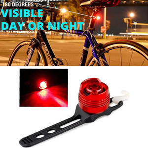 自転車 テールランプ レッド 赤色燈 テールライト バックライト 電池付属 セーフティライト 防水 リアライト サイクリング ロードバイク