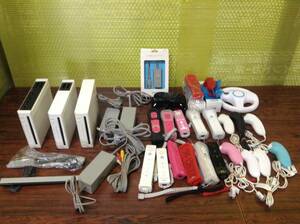 Nintendo Wii WiiU 3consoles 22controllers tested working 任天堂 Wii WiiU 本体3台 コントローラ22台 動作確認済 D30