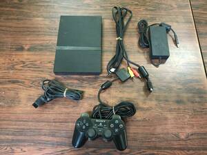 SONY PlayStation2 PS2 Slim Black console SCPH-70000CB controller tested ソニー プレステ2 スリム 本体 セット 動作確認済 C816