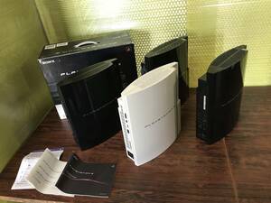 PS3 PlayStation3 80GB 60GB 40GB 20GB CECHL00 CECHH00 CECHA00 CECHB00 4consoles tested ソニー プレステーション3 本体4台 動作品有