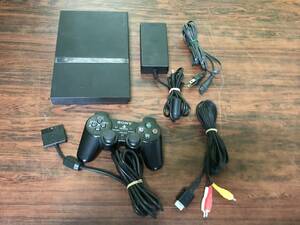SONY PlayStation2 PS2 Slim Black console SCPH-70000CB controller tested ソニー プレステ2 スリム 本体 セット 動作確認済 C850