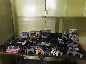 SONY Playstation PS3 PS2 PS1 55controllers working ソニー プレステ PS3 PS2 PS1 コントローラ 55台 動作品有 D122
