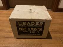 LEADER. オーディオジェネレータ、Model:LAG-27, 取説付き　　動作品_画像6