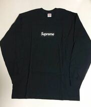 Supreme 20AW Box Logo L/S Tee L 新品 BLACK シュプリーム ボックス ロゴ ロンT 長袖 カットソー Tシャツ ブラック 黒 ロングスリーブ_画像1