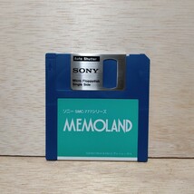 SONY SMC-777/C 『MEMOLAND メモランド』マイクロフロッピーディスク SMC-70 ソニー SMC MSX マイコン アニマルハウス_画像1