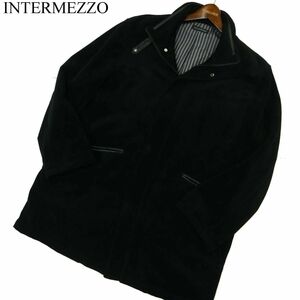 INTERMEZZO インターメッツォ レナウン 秋冬 中綿★ ジップ カバーオール ジャケット コート Sz.L　メンズ 黒　A3T15008_C#N