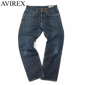 AVIREX アヴィレックス TYPE BLUE 【BILLY】 STRAIGHT FIT★ USED加工 ストレート デニム パンツ ジーンズ Sz.28 メンズ A3B05911_C#Rの画像1