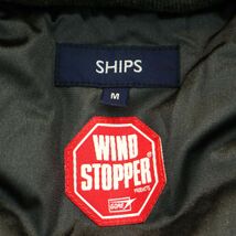 SHIPS シップス GORE WIND STOPPER 防風★ ウール ツイード ヘリンボーン フレンチ ダウン ベスト Sz.M　メンズ グレー　A3T15435_C#N_画像5