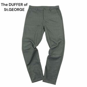 20AW★ The DUFFER of St.GEORGE ダファー 秋冬 微起毛★ ストレッチ ポンチ スキニー パンツ スラックス Sz.S メンズ 灰　A3B05937_C#Q