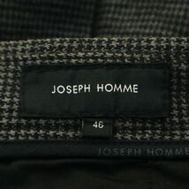 JOSEPH HOMME ジョセフ オム 秋冬 ウール混★ ストレッチ 千鳥チェック サルエル パンツ Sz.46　メンズ　A4B00005_1#Q_画像7