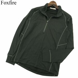 Foxfire フォックスファイヤー 秋冬 長袖 ゼロドライ ウール★ ジップ カットソー Tシャツ Sz.S　メンズアウトドア　A4T00241_1#E