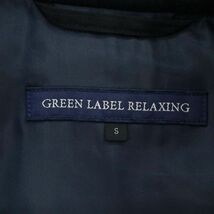 GREEN LABEL RELAXING ユナイテッドアローズ メルトン ウール★ ウインドウペン チェック ダッフル コート Sz.S　メンズ　A3T15529_C#N_画像5