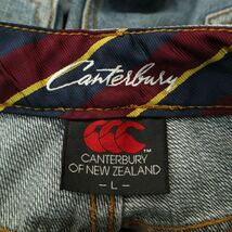 CANTERBURY カンタベリー ロゴ★ USED加工 ストレッチ デニム パンツ ジーンズ Sz.L　メンズ ラグビー　A4B00288_1#R_画像8