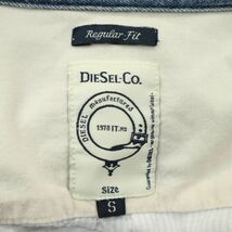 DIESEL ディーゼル 通年 REGULAR FIT 襟デニム 切替★ 長袖 ストライプ シャツ Sz.S　メンズ 薄紫×白　A4T00464_1#C_画像5