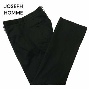 JOSEPH HOMME ジョセフ オム 通年 ストレッチ★ ストレート スラックス パンツ Sz.48　メンズ 黒　A4B00212_1#R