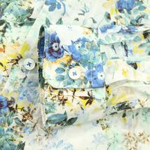 ZARA MAN ザラ マン 通年 花 フラワー総柄★ 長袖 スリム フィット シャツ Sz.S　メンズ　A4T00687_1#C_画像4