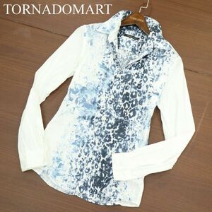 TORNADOMART トルネードマート 通年 長袖 レオパード★ グラデーション シャツ Sz.M　メンズ 日本製　A4T00774_1#C