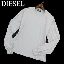 DIESEL ディーゼル 【T-RELONG-C.C】通年 ドロップショルダー★ 長袖 カットソー ロンTシャツ Sz.S　レディース　A4T00771_1#F_画像1