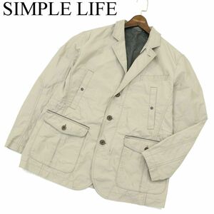 SIMPLE LIFE シンプルライフ レナウン 通年 ポリ100％★ ワーク ジャケット カバーオール Sz.L　メンズ　A4T00856_1#O