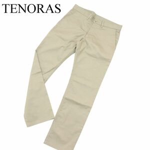 TENORAS メンズティノラス 通年 ブライト ヘリンボン★ スリム パンツ Sz.M　メンズ 日本製　A4B00482_1#R