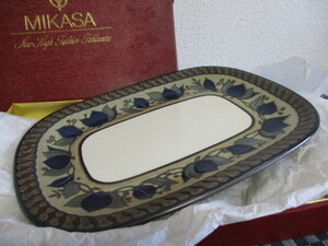 ■【未使用品】MIASA/ミカサ アラベラ オーバル皿 プラター Potter's Gallery MK222