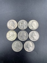アメリカ合衆国 銀貨等まとめ 約45 25セント硬貨のみ 無選別 クウォータードル 地金 シルバー 銀貨 コイン コレクション 保管品 B3203-4_画像1