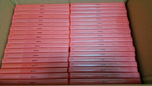 DVD トールケース 赤 38枚 ピンク 22枚 1枚収納タイプ 全60枚 中古品