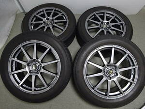 美品 225 55 R18 18インチ 7.5J +48 5穴 114.3 4本 ヨコハマ dB decibel E70