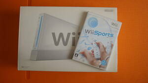 任天堂 Nintendo Wii 本体セット + Wiiリモコン + Wiiモーションプラス + Wii Sports 中古品