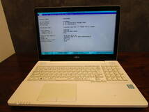 ☆☆ジャンク扱い品☆富士通 AH77/B1☆i7 7700HQ/メモリーなし/HDDなし/15.6LED FullHDタッチパネル BD-RE BIOS起動OK☆☆_画像2