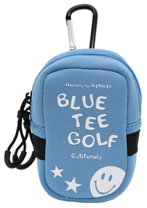 〇7：送料無料 現品限り【サックス】ブルーティーゴルフ　”ストレッチ多機能ポーチ AC-009” Blue Tee Golf