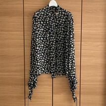 d'zzit パールボタン 花柄 シフォン ブラウス XS ブラック ディジット フラワー DIAMOND DAZZLE FASHION LOVE CREATES ダズル H&M ZARA _画像1