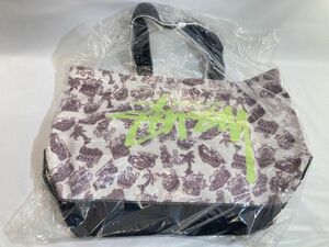 未使用 新品 stussy ステューシー トートバッグ キャンバス ビッグロゴ 平置き幅約50cm・高さ約34cm 0106