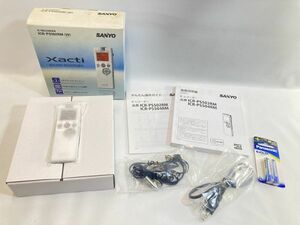 未使用に近い SANYO サンヨー ICレコーダー Xacti ザクティ PCM/MP3 ICR-PS502RM ホワイト 美品 0112